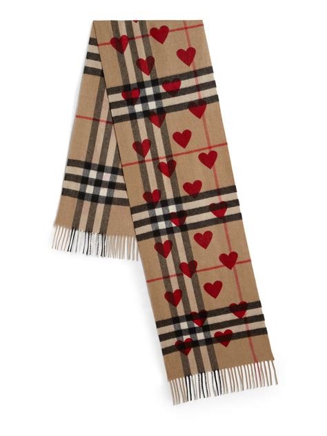 burberry scarf heart print|genuine burberry scarf.